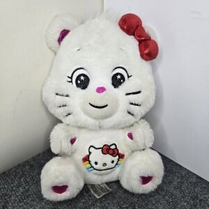 Sanrio X Care Bears Hello Kitty 10" Plush Stuffed Animal‎ Collaboration